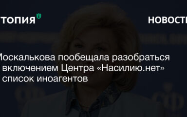 Москалькова пообещала разобраться с включением Центра «Насилию.нет» в список иноагентов
